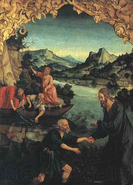 Johann Baptist Seele Chiamata di san pietro France oil painting art